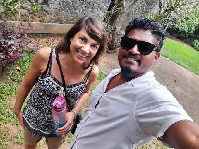 German guest arriving at Weligama Bay